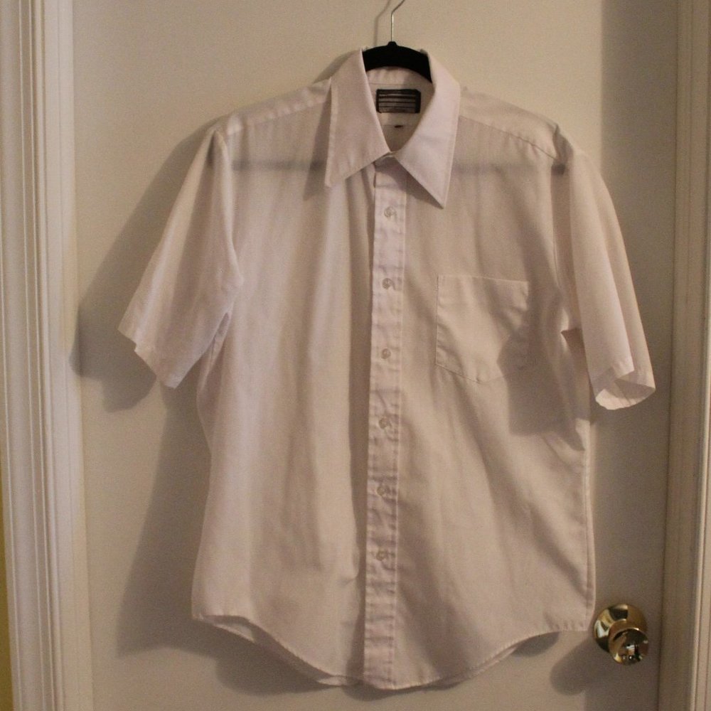 Men's JCPenny White Short Sleeve Dress shirt